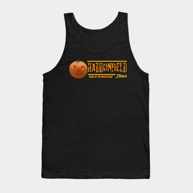 Haddonfield, IL Home of the Boogeyman from Halloween 1978 Tank Top by hauntedjack